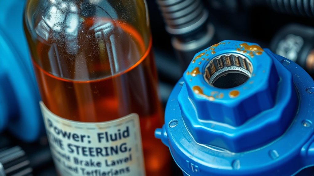 brake fluid harms power steering system
