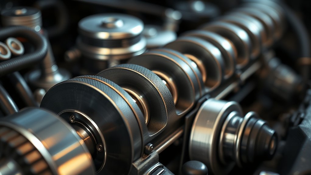 camshafts optimize combustion efficiency and emissions