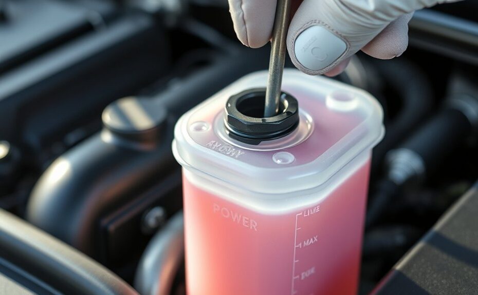 checking power steering fluid levels