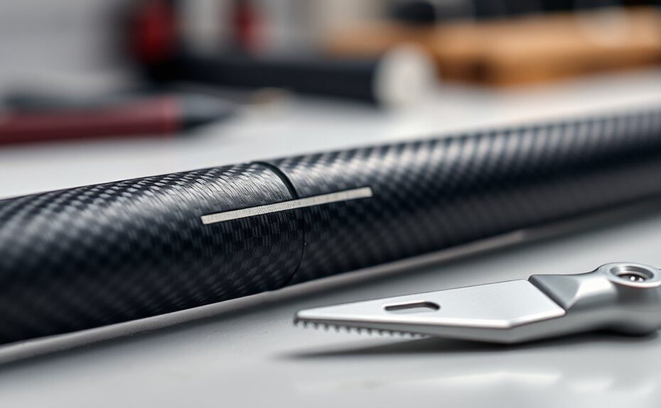 cutting graphite golf shaft guidance