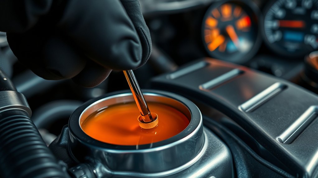 degraded fluid causes steering issues