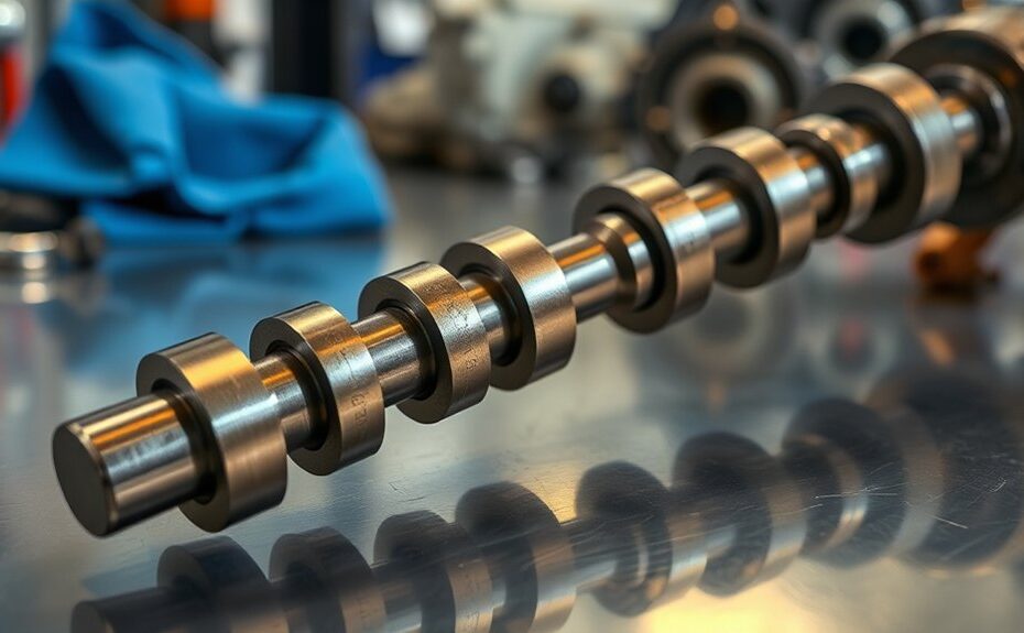 engine rotates with camshaft timing