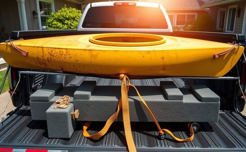 how to move kayak safely zonder rack