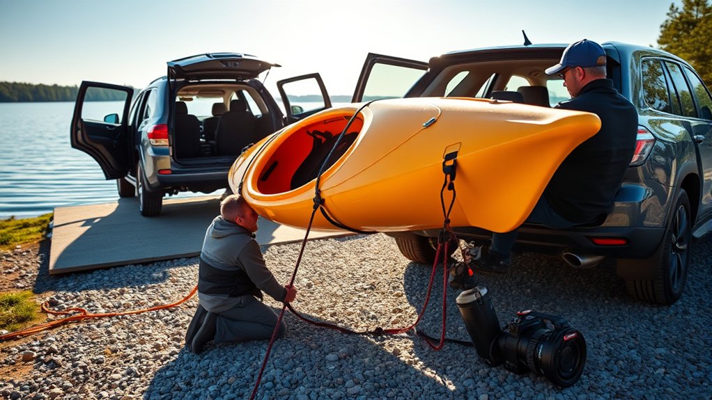kayak transport without roof rack