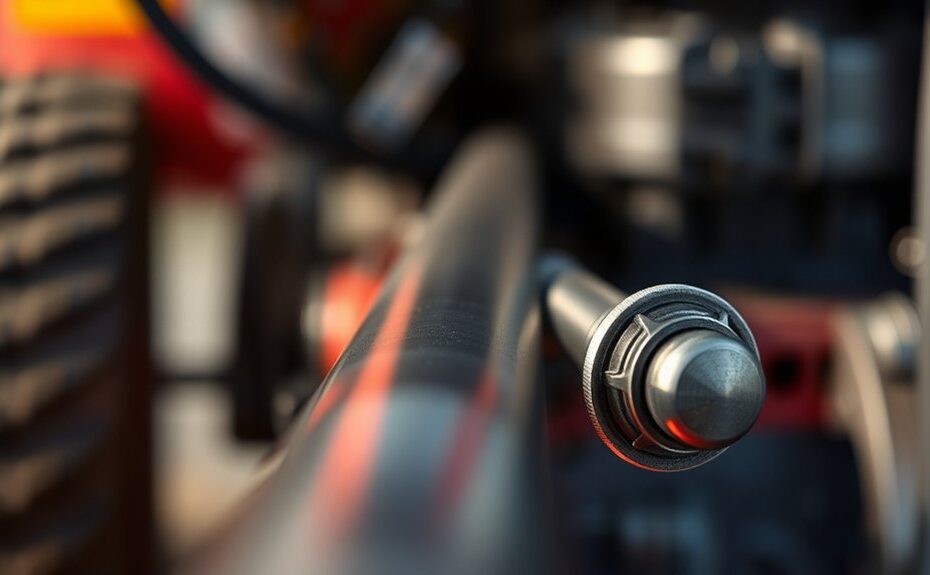 lawn tractor shaft tilt angle