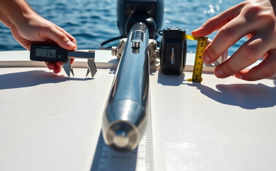 measuring trolling motor shaft length