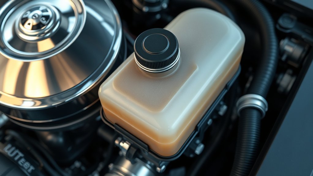 power steering fluid reservoir location