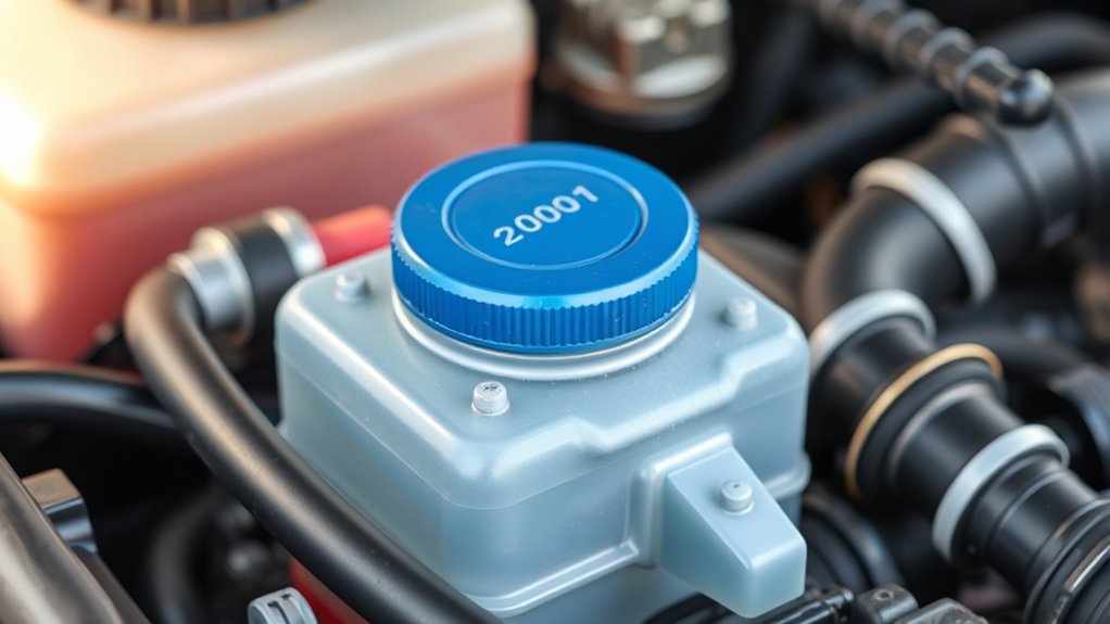 power steering reservoir location identified