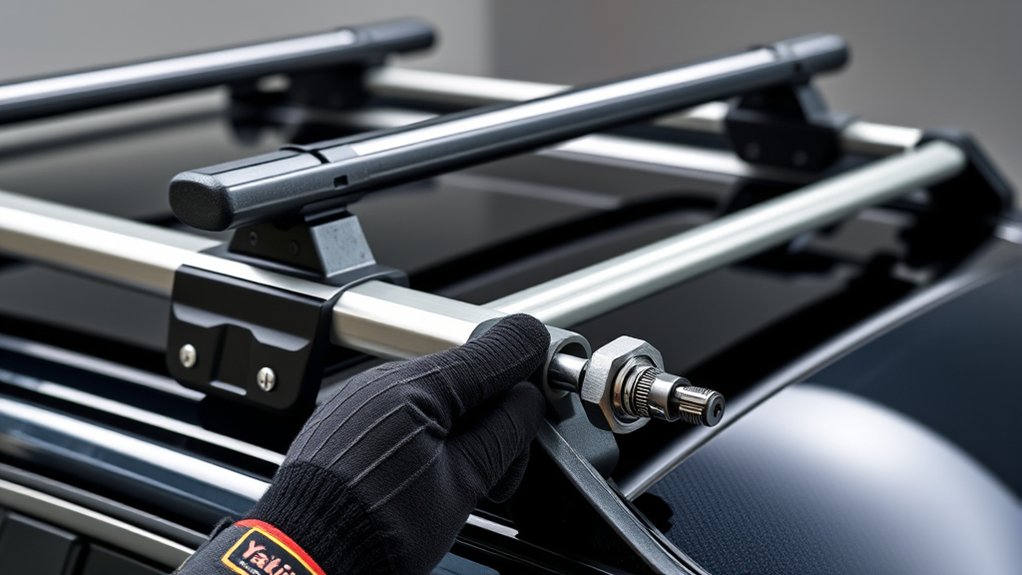 removing yakima rack towers carefully and detach locks