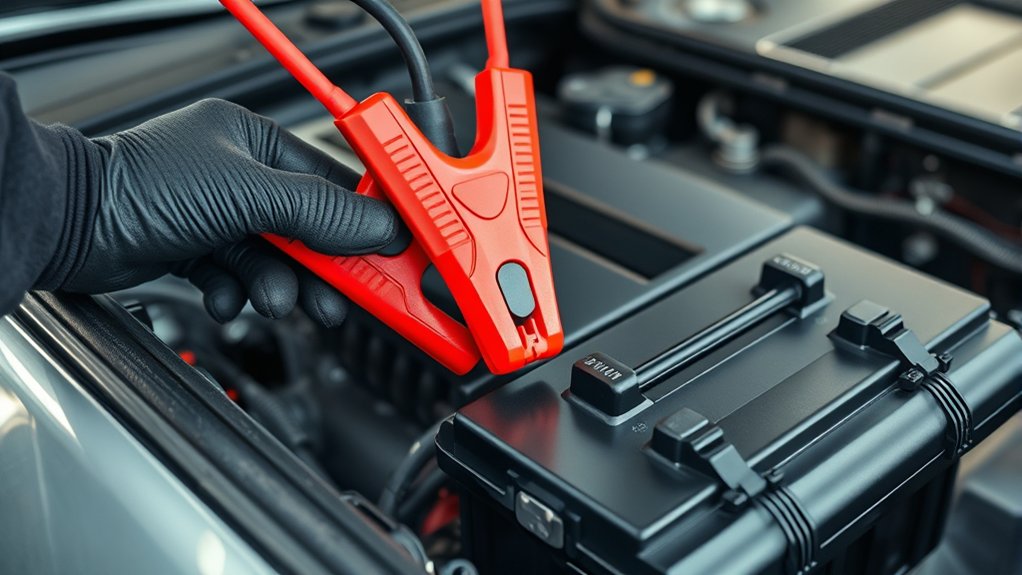 safe jump start cable sequence avoidance