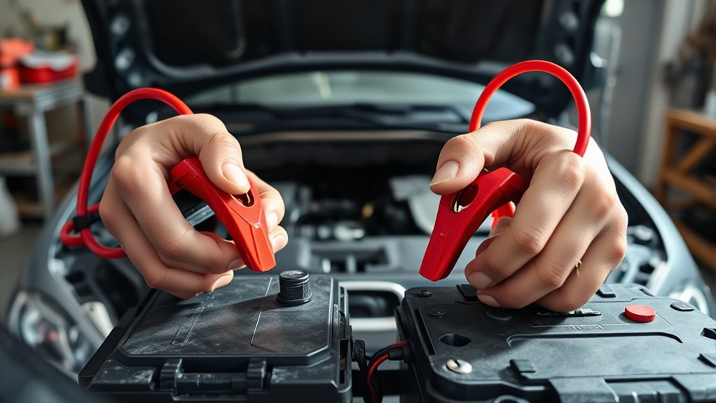 safe jumper cable sequence positive negative ground