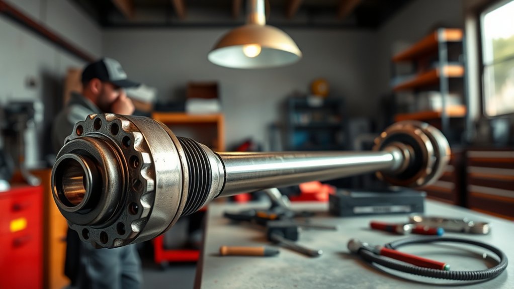 secure careful driveshaft removal procedure