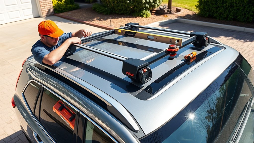 secure roof rack mounting proper weight distribution