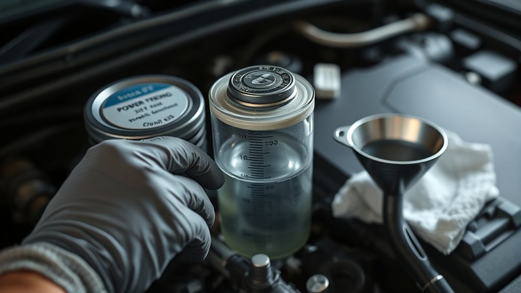 tools for checking power steering fluid